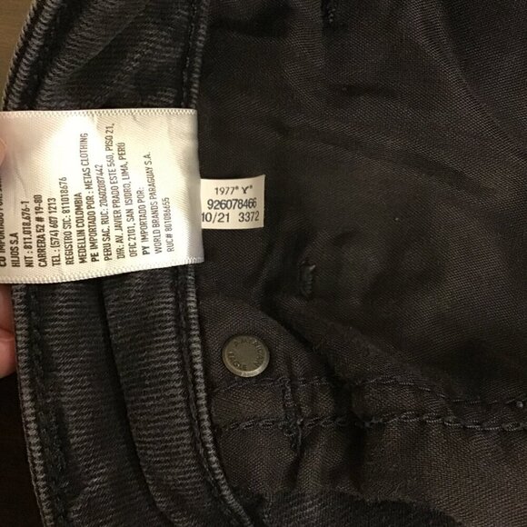 American Eagle 4 Mom Jeans Women’s High Rise Washed Black Distressed Ripped - Picture 9 of 10